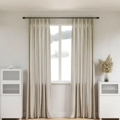 Karnisz Blok 183-365cm czarny mat