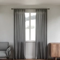 Karnisz Blok 91-183cm czarny mat