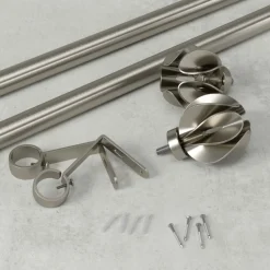 Karnisz Blossom 107-305cm czarny mat