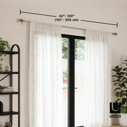 Karnisz Blossom 107-305cm czarny mat