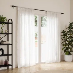 Karnisz Bolas 91-183cm czarny mat