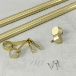 Karnisz Cappa pojedynczy 168-305 cm złoty