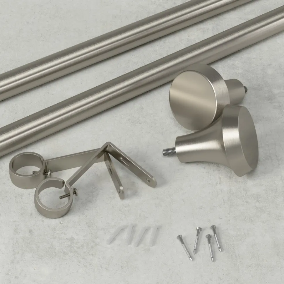 Karnisz Ella 183-366 cm nikiel