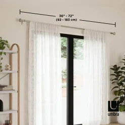 Karnisz Ella 183-366 cm nikiel