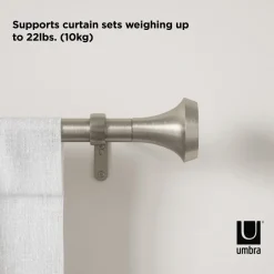 Karnisz Ella 183-366 cm nikiel