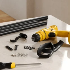 Karnisz Loop 107-305 cm czarny