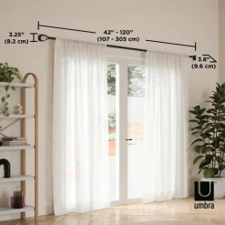 Karnisz Loop 107-305 cm złoty