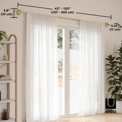 Karnisz Ringlet 107-305 cm złoty