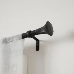 Karnisz Sita 91-183cm czarny mat