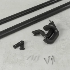 Karnisz Twilight 168-366cm czarny do zasłon zaciemniających