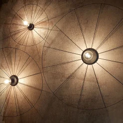 Kinkiet / Plafon ESKOLA 110 czarny