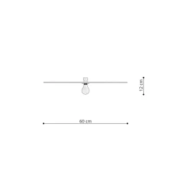 Kinkiet / Plafon SIRKEL 60 czarny