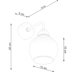 Kinkiet ALINO 1 czarny
