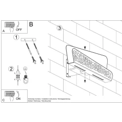 Kinkiet ALIZA biały