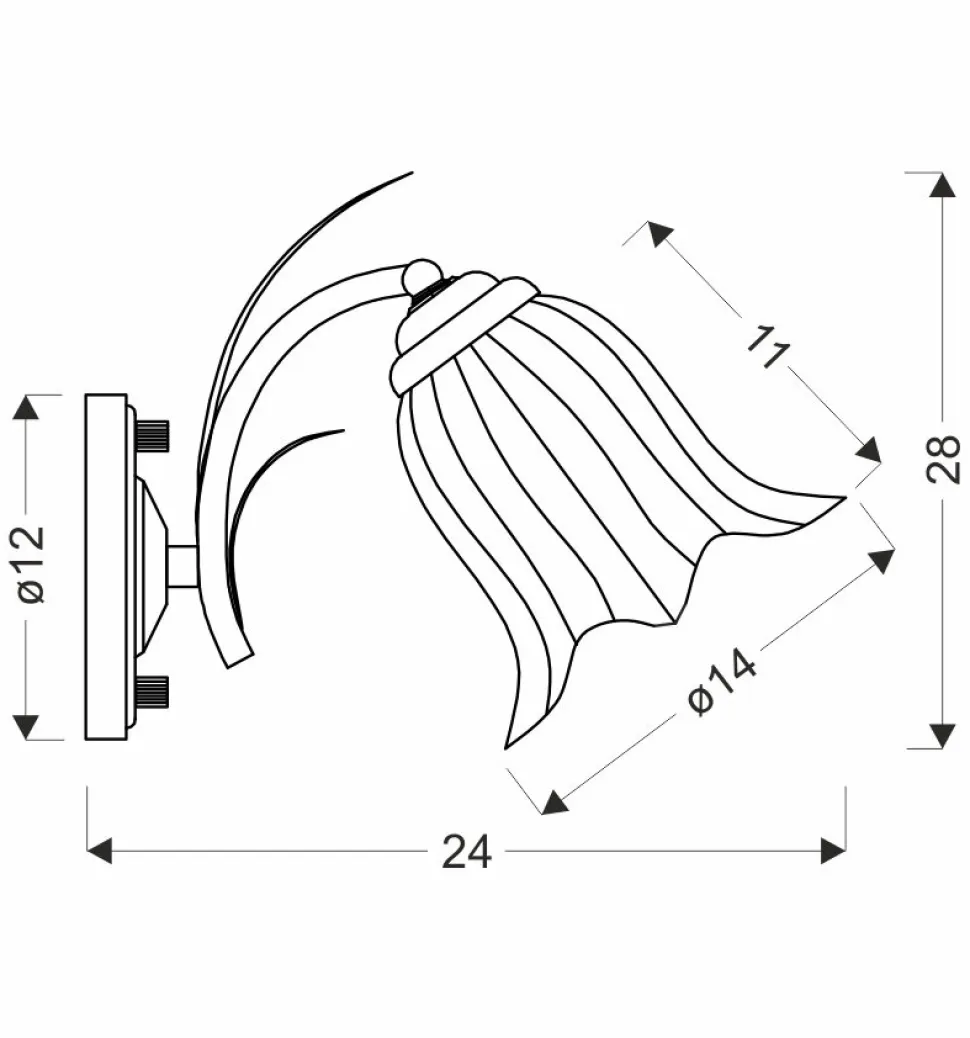Kinkiet Antiqa lampa patynowy 1x40 E27 klosz biały