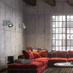 Kinkiet Ash 1x40W GU10 szary mat