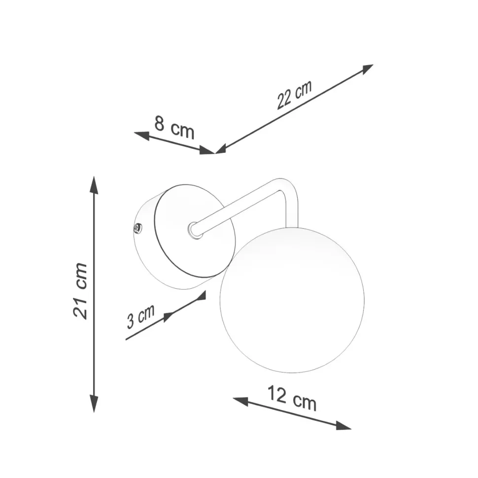 Kinkiet ASTRAL 1 biały