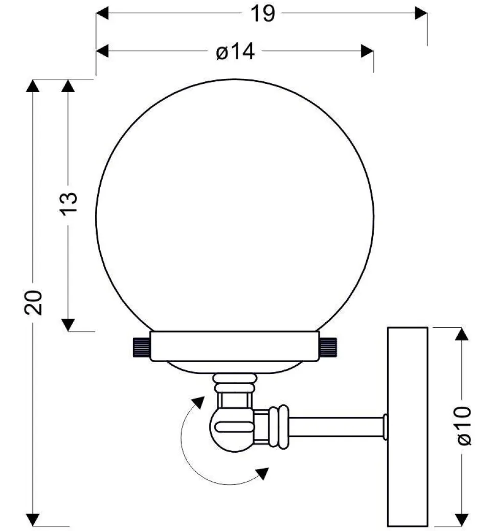 Kinkiet Ballet 1x40W E27 patynowy