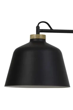 Kinkiet Banu czarny drewno