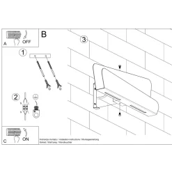Kinkiet BASCIA biały
