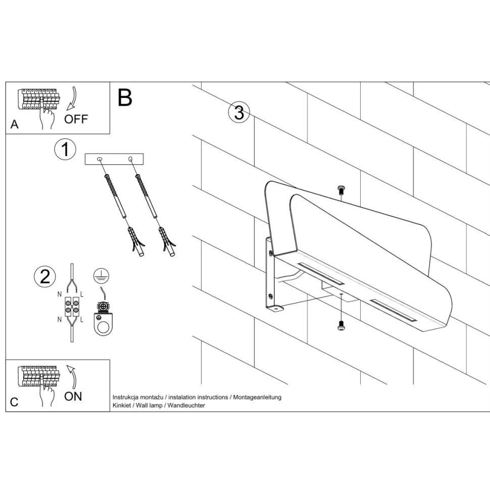 Kinkiet BASCIA biały