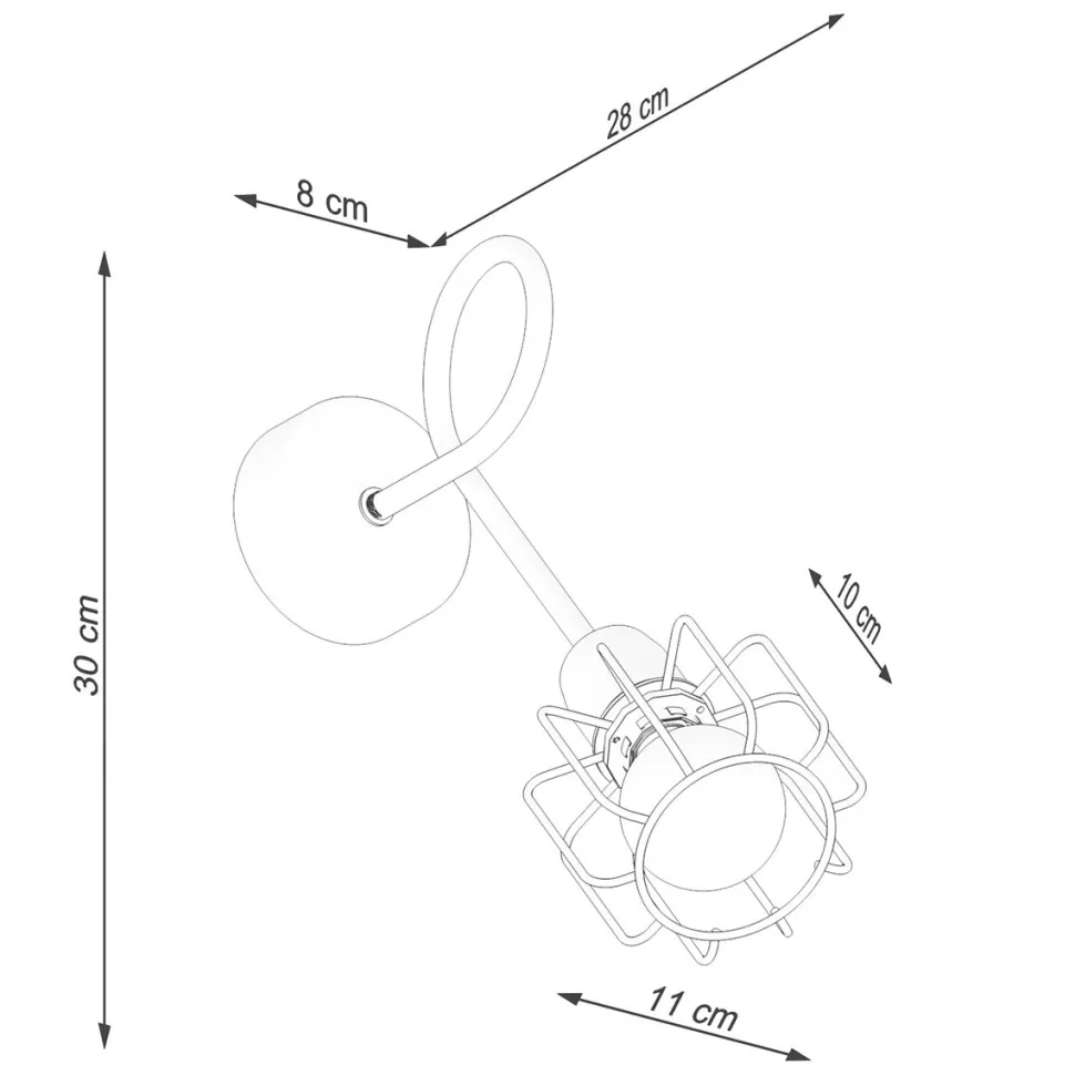 Kinkiet BELUCI 1S czarny