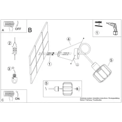 Kinkiet BELUCI 1S czarny