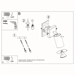 Kinkiet BERG naturalne drewno