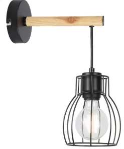 Kinkiet Bernita lampa 1x60W E27czarny