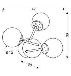 Kinkiet Best 2 3x40W E14 chrom