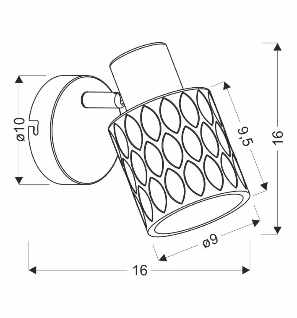 Kinkiet Bill lampa czarny 1x40W E27 klosz dymiony