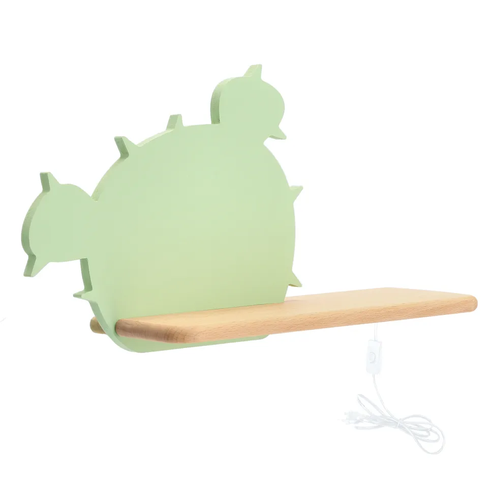 Kinkiet Cactus 3 lampa 4 LED 4000K iq kids z przew zielony