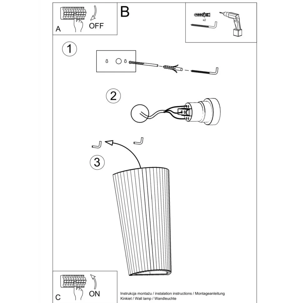 Kinkiet ceramiczny LANA