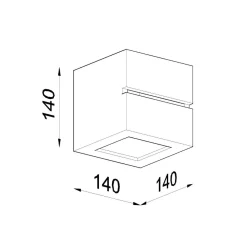 Kinkiet ceramiczny LEO LINE