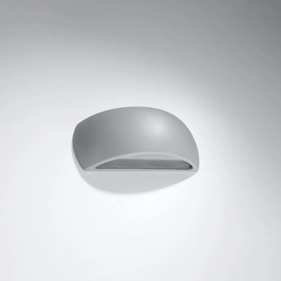 Kinkiet ceramiczny PONTIUS szary