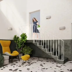 Kinkiet ceramiczny PONTIUS szary