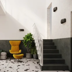 Kinkiet ceramiczny PONTIUS czarny