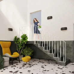 Kinkiet ceramiczny PONTIUS czarny