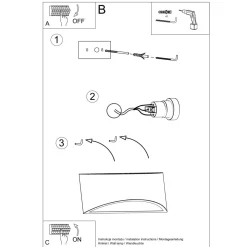 Kinkiet ceramiczny VIXEN