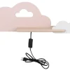 Kinkiet Cloud lampa 5W LED 4000K iq kids  z przew różowy+biały