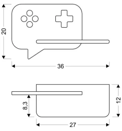 Kinkiet Console lampa 5W LED 4000K iq  kids miętowy