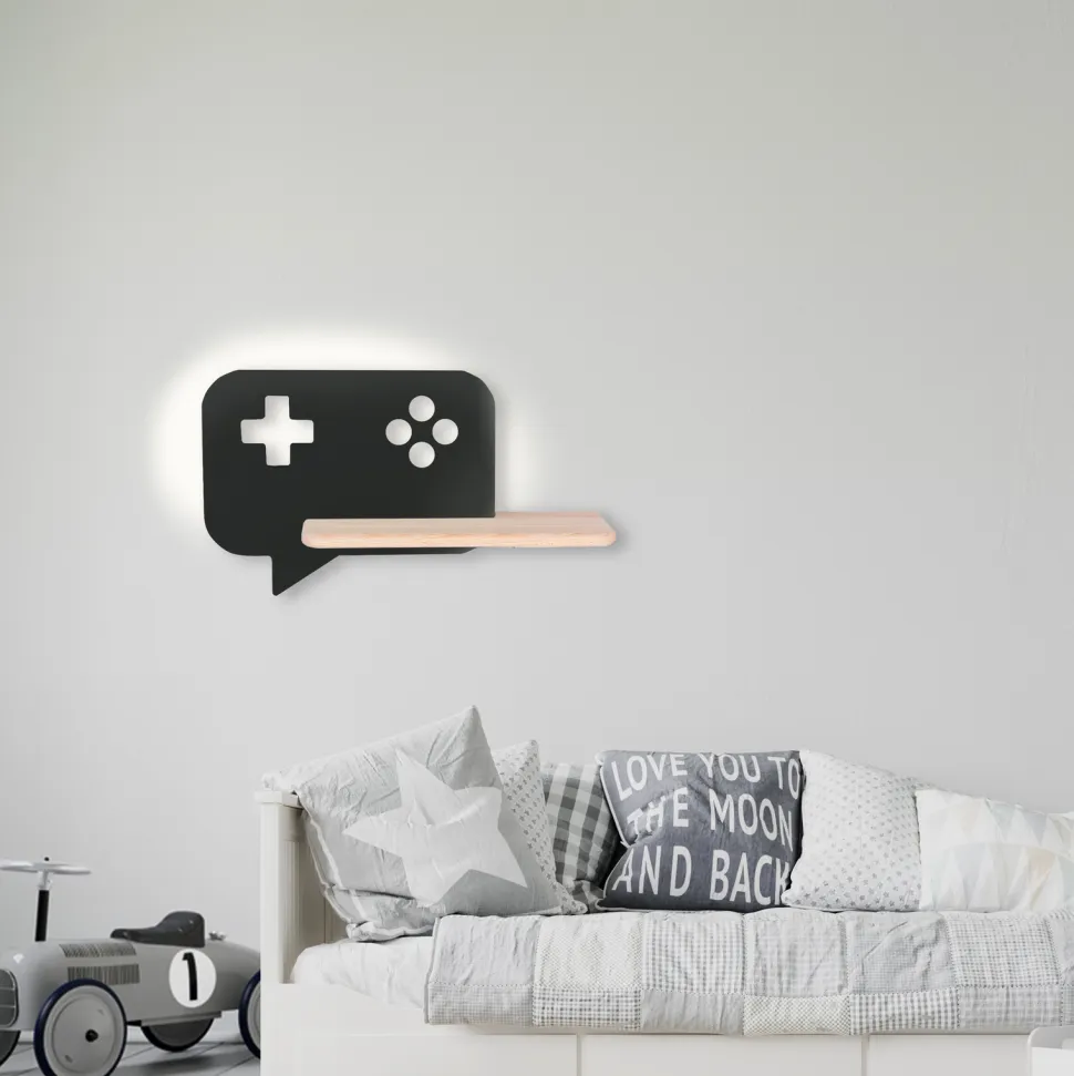 Kinkiet Console lampa 5W LED 4000K iq kids z przew czarny