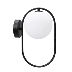 Kinkiet Cordel 1x28W G9 ring czarny