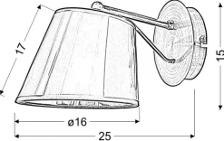 Kinkiet Cortez 1x40W E14 chrom
