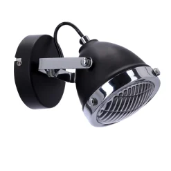 Kinkiet Crazy lampa czarny 1x15W GU10 klosz bezbarwny