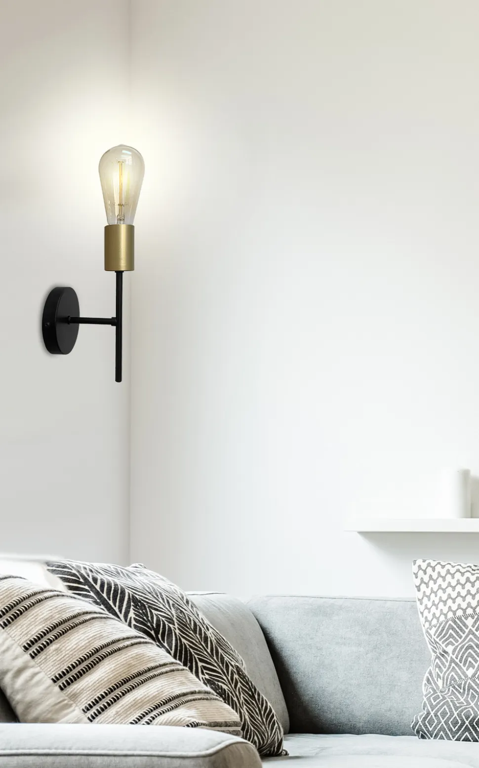 Kinkiet Crespilo lampa czarny 1x40 E27