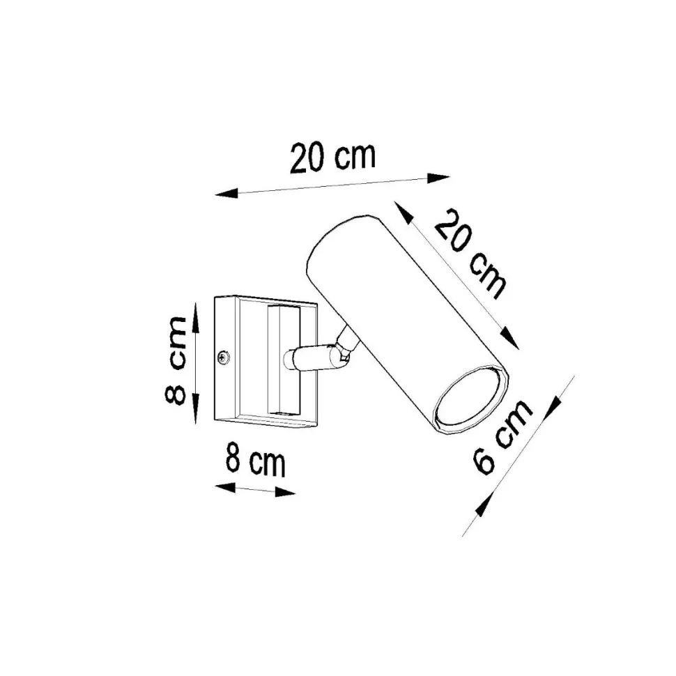 Kinkiet DIREZIONE czarny