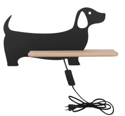 Kinkiet Dog lampa 5W LED 4000K iq kids  z przew czarny