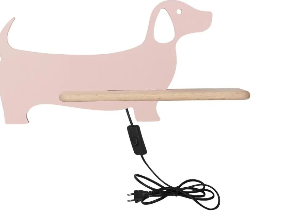 Kinkiet Dog lampa 5W LED 4000K iq kids z przew różowy