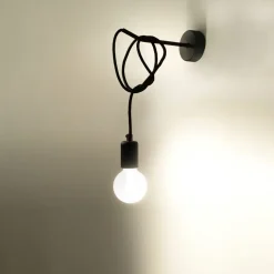 Kinkiet EDISON czarny